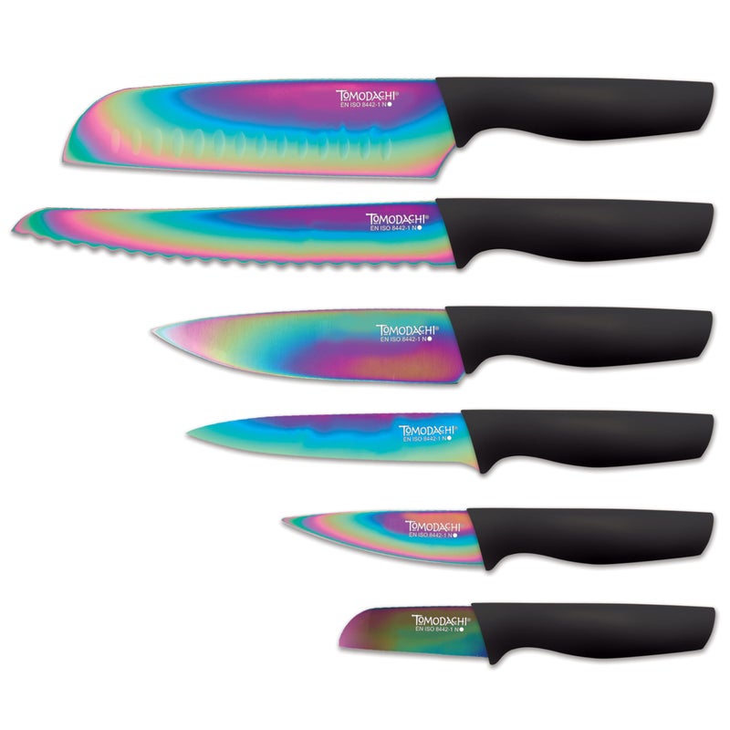 Hampton Forge HMC01A656D Rainbow Titanium â€“ 12 Piece Cutlery Set â€“ Multi - Image 1